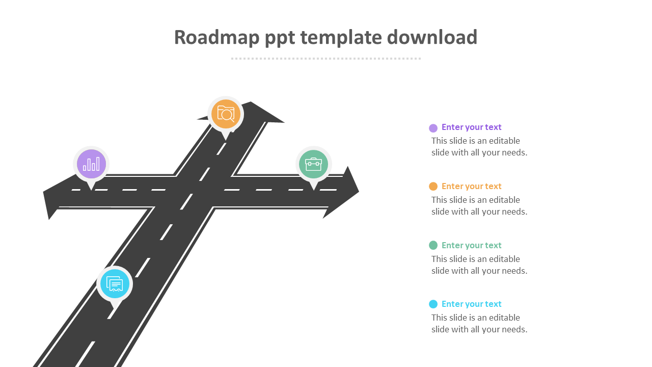 roadmap ppt template download